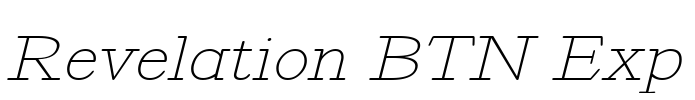 Revelation BTN Exp Font Image