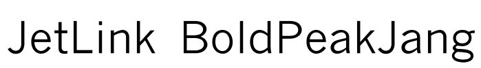 JetLink BoldPeakJang Font Image