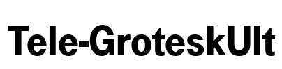 Tele-GroteskUlt Font Image