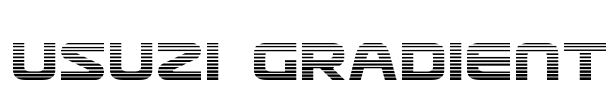 Usuzi Gradient Font Image