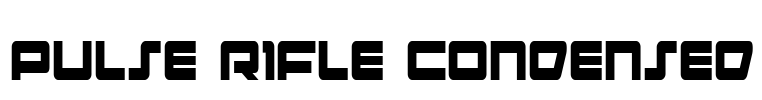 Pulse Rifle Condensed Font Image