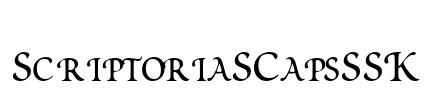 ScriptoriaSCapsSSK Font Image
