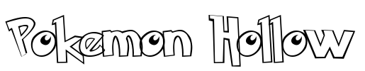 Pokemon Hollow Font Image