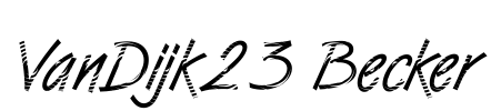 VanDijk23 Becker Font Image