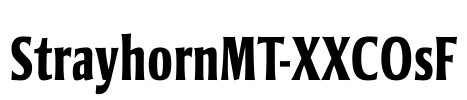 StrayhornMT-XXCOsF Font Image