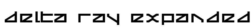 Delta Ray Expanded Font Image