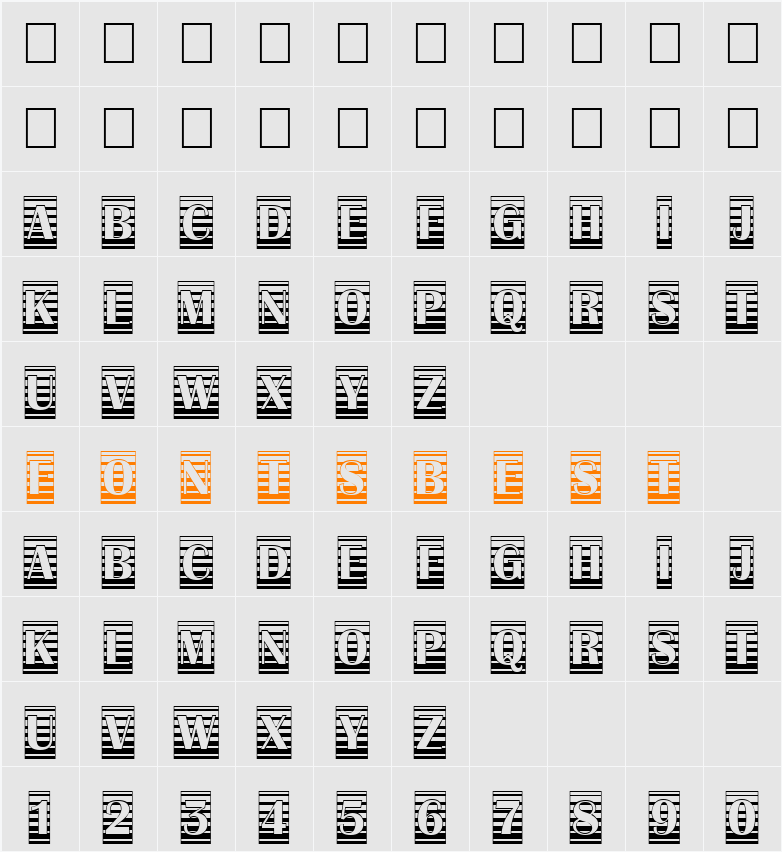 a_AlbionicTitulCmGrd Character Map