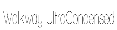 Walkway UltraCondensed Font Image