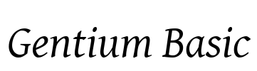 Gentium Basic