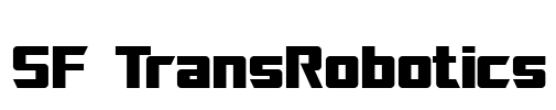 SF TransRobotics Font Image
