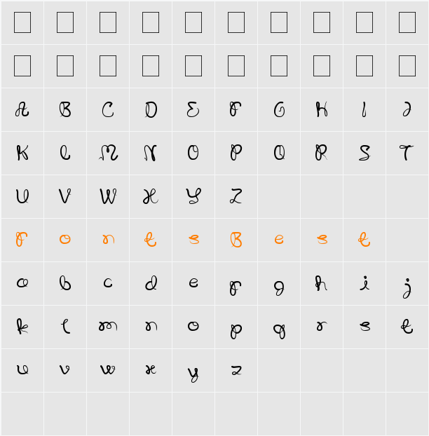 SAVIOR LIGHT OUR WAY Character Map