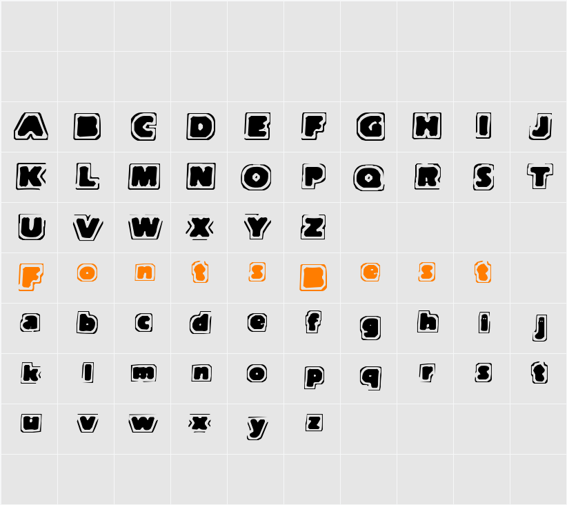 Note Of Terror Character Map