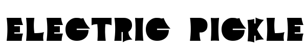 Electric Pickle Font Image