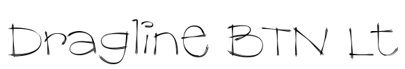 Dragline BTN Lt Font Image