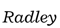 Radley Font Image