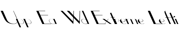 Upp Ea Wd Extreme Lefti Font Image
