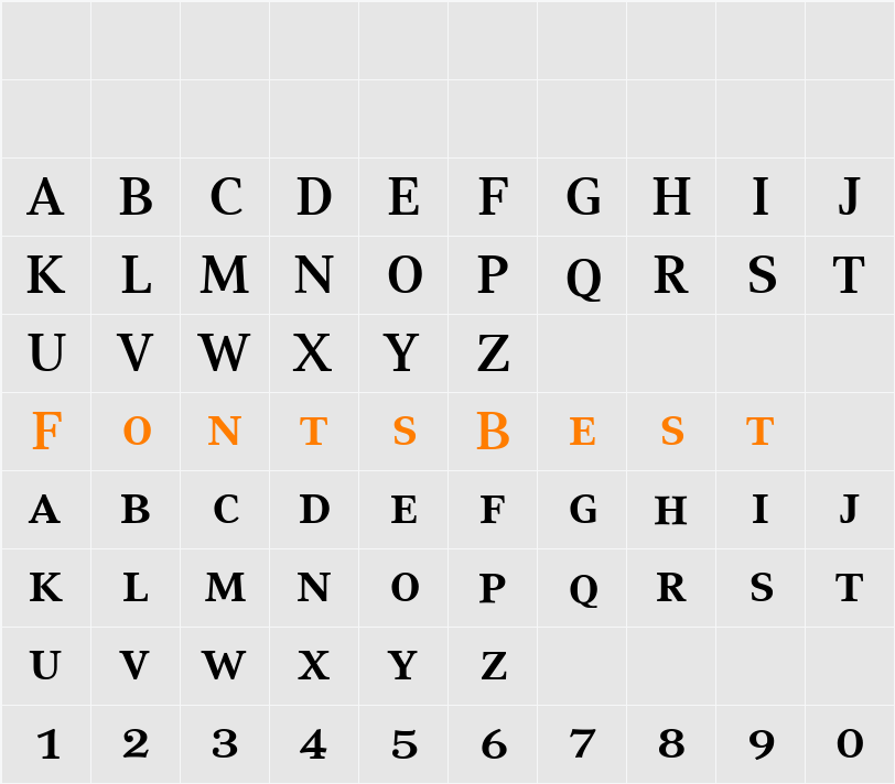CompatilText LT Character Map