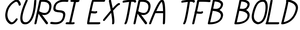 cursi extra tfb bold Font Image