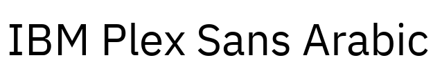 IBM Plex Sans Arabic Font Image