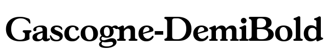 Gascogne-DemiBold Font Image