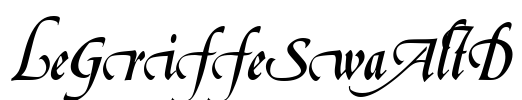 LeGriffeSwaAltD Font Image