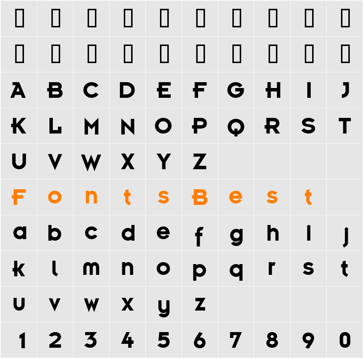 KernelSSi Character Map