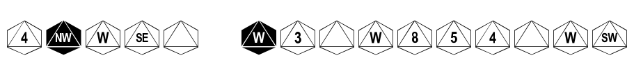 dPoly Octohedron Font Image