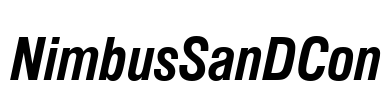 NimbusSanDCon Font Image