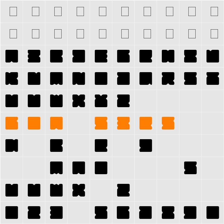 Suihou Character Map