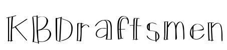 KBDraftsmen Font Image