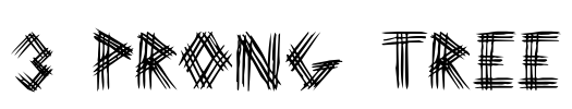 3 Prong Tree Font Image