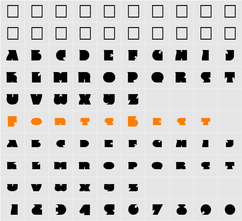 Frency Character Map