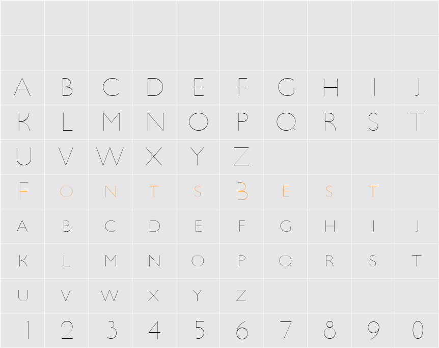 UltimaPDba Character Map