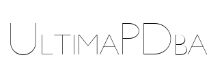 UltimaPDba Font Image