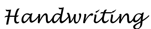 Handwriting Font Image