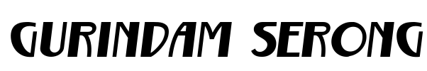 Gurindam Serong Font Image