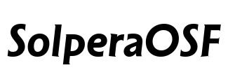 SolperaOSF Font Image