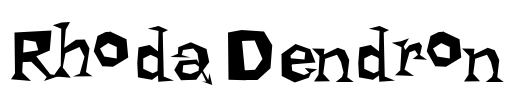 Rhoda Dendron Font Image