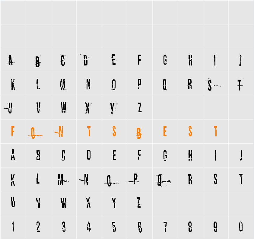 I tell you all my secrets Character Map