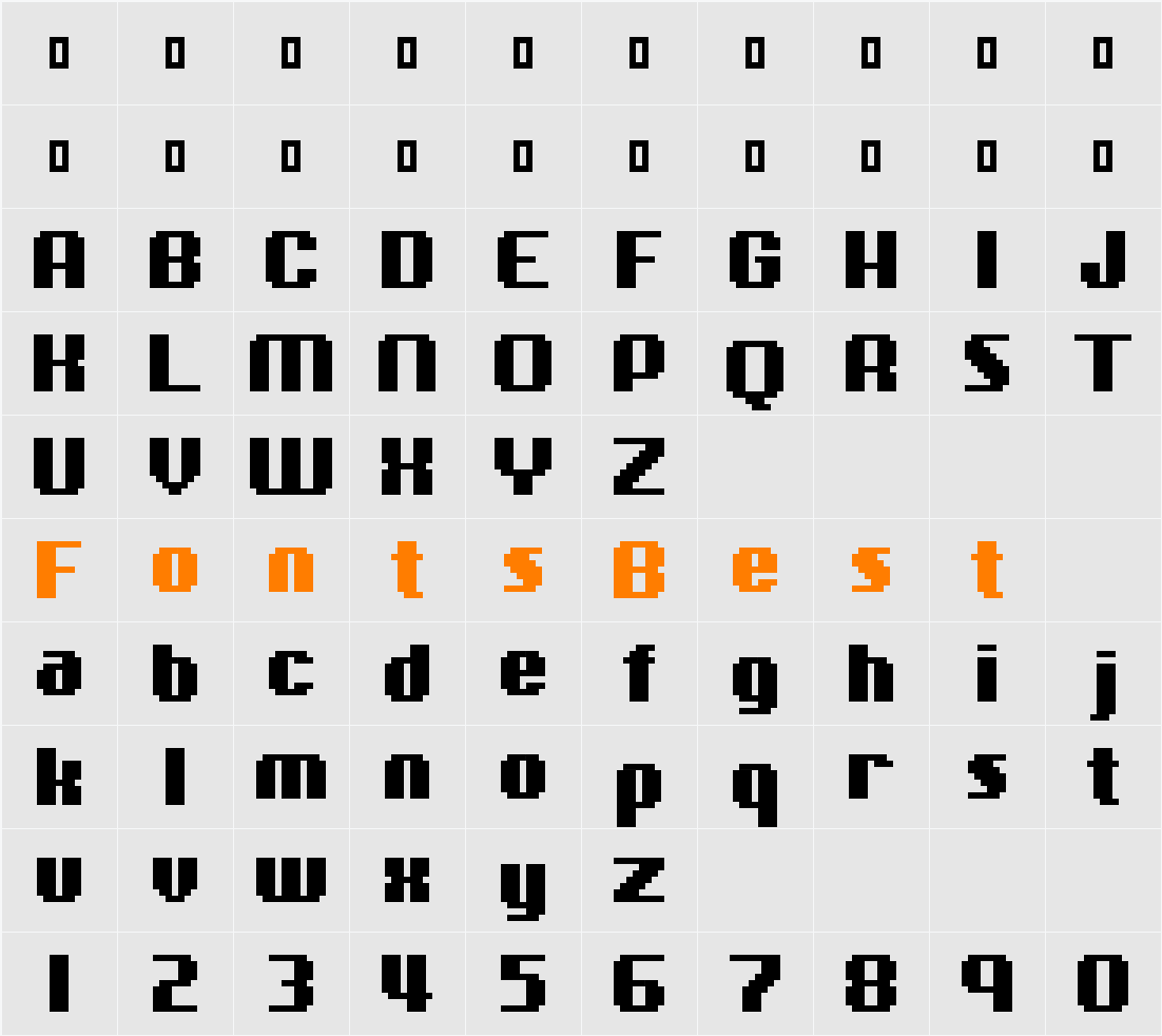 01Energetix Character Map