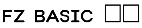 FZ BASIC 31 Font Image