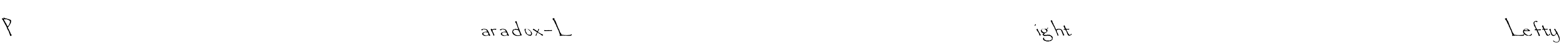 Paradox-Light Lefty Font Image