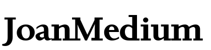JoanMedium Font Image