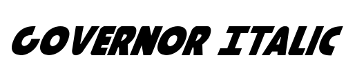 Governor Italic Font Image