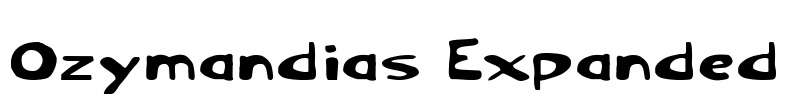 Ozymandias Expanded Font Image