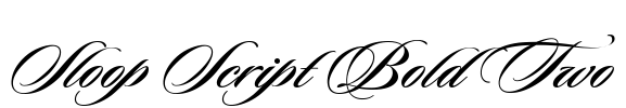 Sloop Script Bold Two Font Image
