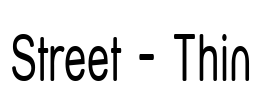Street - Thin Font Image
