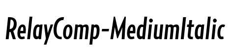 RelayComp-MediumItalic Font Image