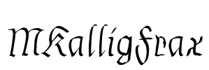 MKalligFrax Font Image