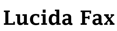 Lucida Fax Font Image